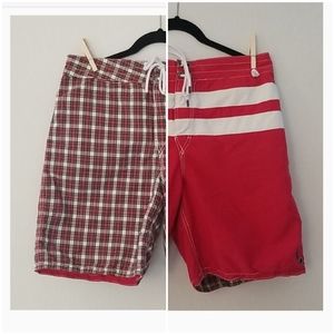 Ralph Lauren reversible swim trunks, 32